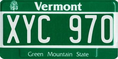VT license plate XYC970