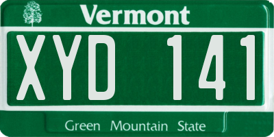 VT license plate XYD141