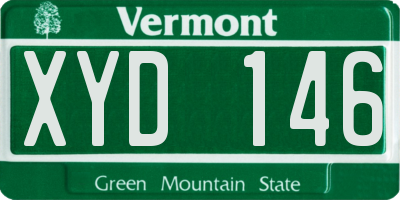 VT license plate XYD146