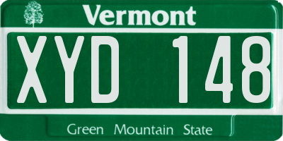 VT license plate XYD148