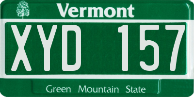 VT license plate XYD157