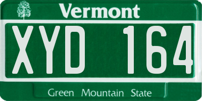 VT license plate XYD164