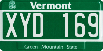 VT license plate XYD169