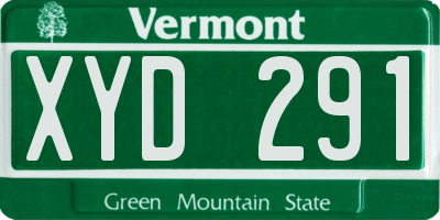 VT license plate XYD291