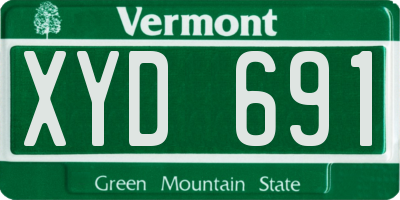 VT license plate XYD691