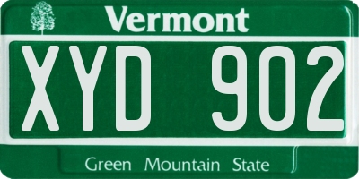VT license plate XYD902