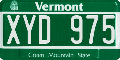 VT license plate XYD975
