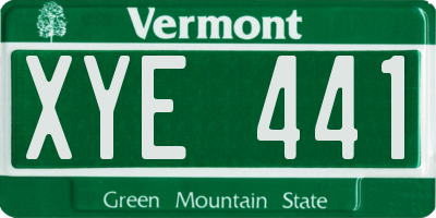VT license plate XYE441