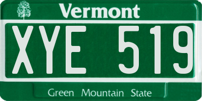 VT license plate XYE519