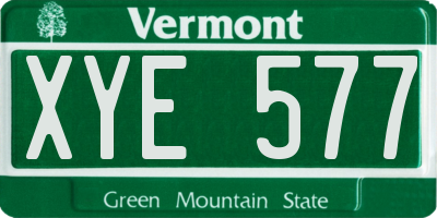 VT license plate XYE577