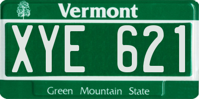 VT license plate XYE621