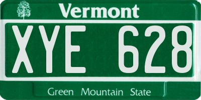 VT license plate XYE628