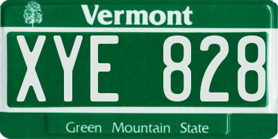 VT license plate XYE828