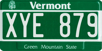 VT license plate XYE879