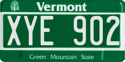 VT license plate XYE902