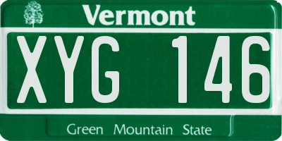 VT license plate XYG146