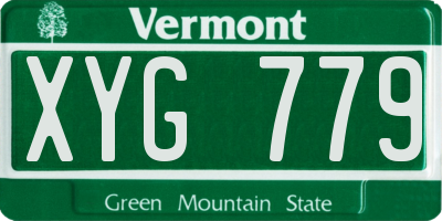VT license plate XYG779