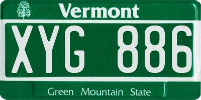 VT license plate XYG886