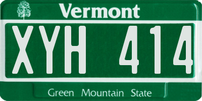 VT license plate XYH414