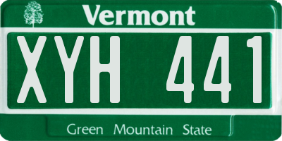 VT license plate XYH441