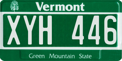 VT license plate XYH446
