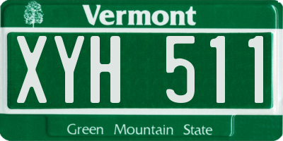 VT license plate XYH511