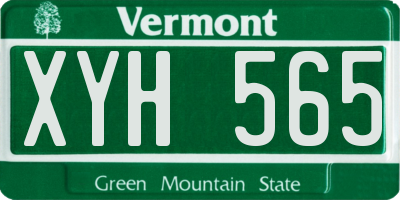 VT license plate XYH565