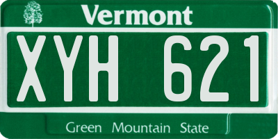 VT license plate XYH621