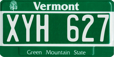 VT license plate XYH627