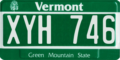 VT license plate XYH746