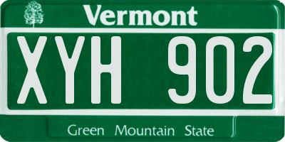 VT license plate XYH902