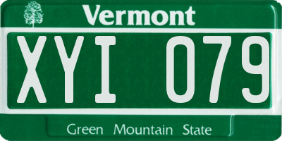 VT license plate XYI079
