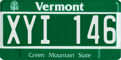 VT license plate XYI146