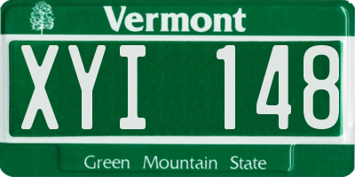 VT license plate XYI148