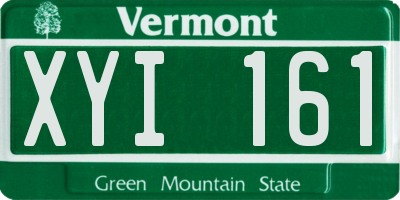 VT license plate XYI161