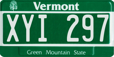 VT license plate XYI297