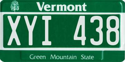 VT license plate XYI438