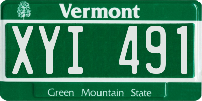VT license plate XYI491