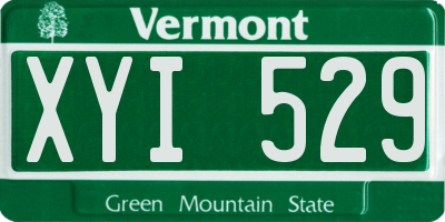 VT license plate XYI529