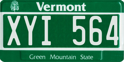VT license plate XYI564