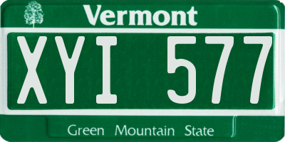 VT license plate XYI577