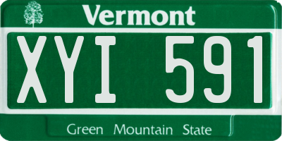 VT license plate XYI591