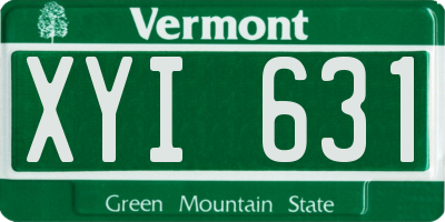 VT license plate XYI631