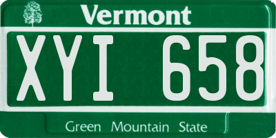 VT license plate XYI658