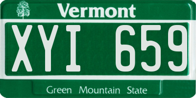 VT license plate XYI659