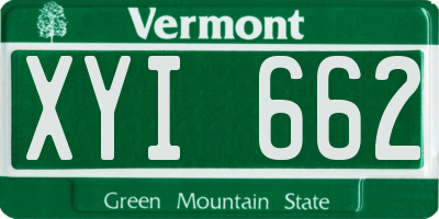 VT license plate XYI662