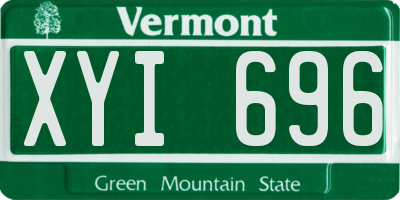 VT license plate XYI696