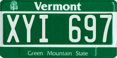 VT license plate XYI697