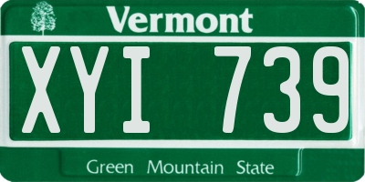 VT license plate XYI739