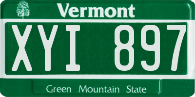 VT license plate XYI897
